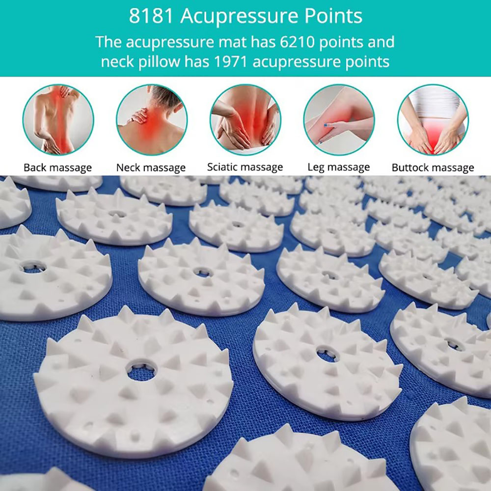 مجموعة وسادة وحصيرة العلاج بال - مراجعة Acupressure Mat Set وسعره