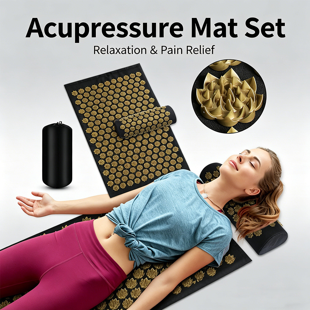 مجموعة وسادة وسجادة الضغط بالإ - مراجعة Acupressure Mat Set وسعره