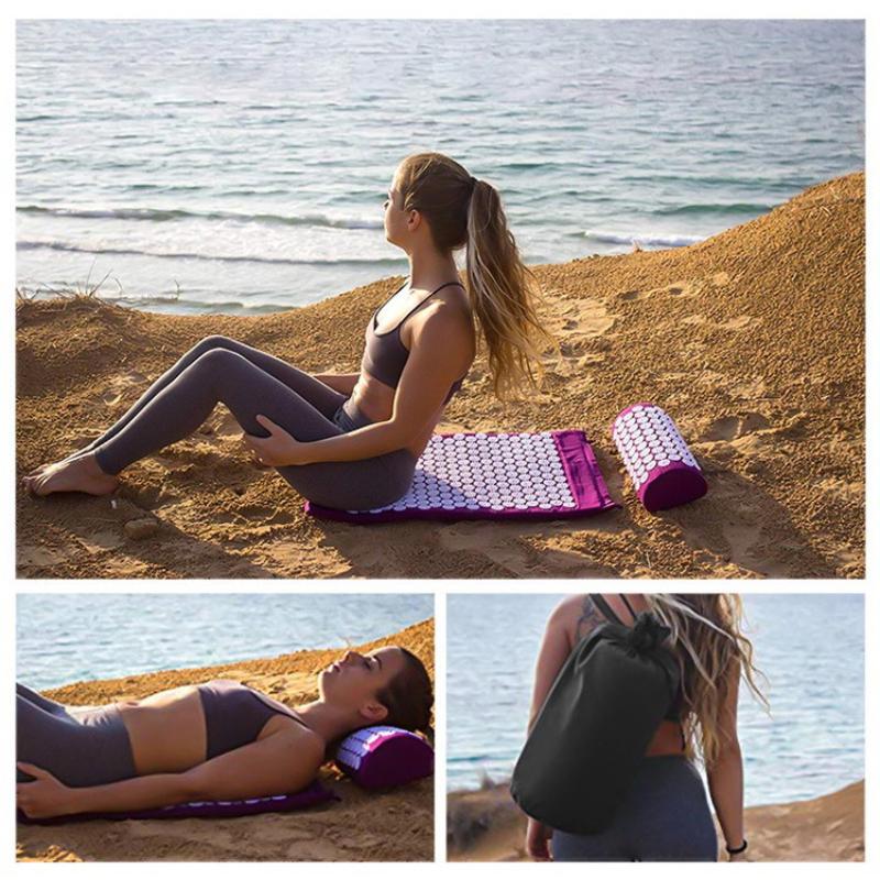 1 مجموعة العلاج بالابر اليوغا  - مراجعة Acupressure Mat Set وسعره